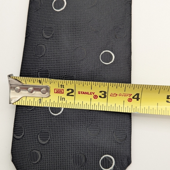 Elegant Black/Gray/White/Silver Men's Ties - Picture 3 of 11